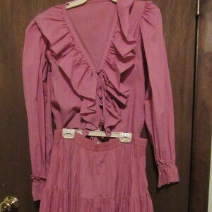 Broomstick skirt with a matching color blouse Malco Modes Dance Wear